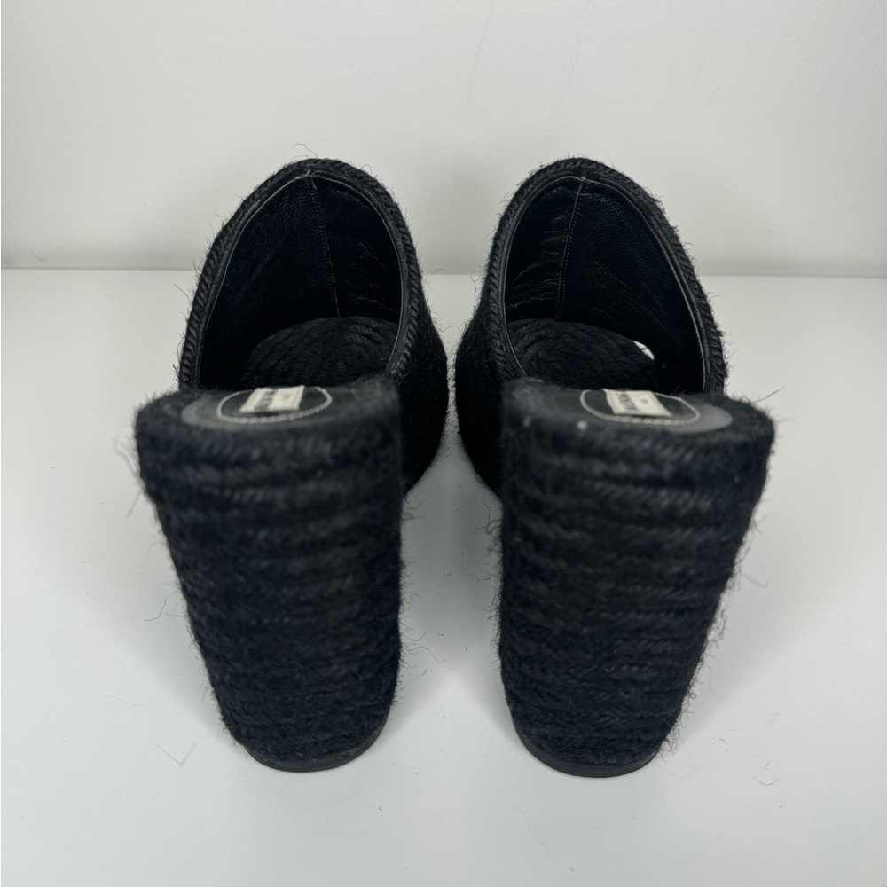 Balenciaga Black Espadrille Wedges Sz 39 - Picture 3 of 7